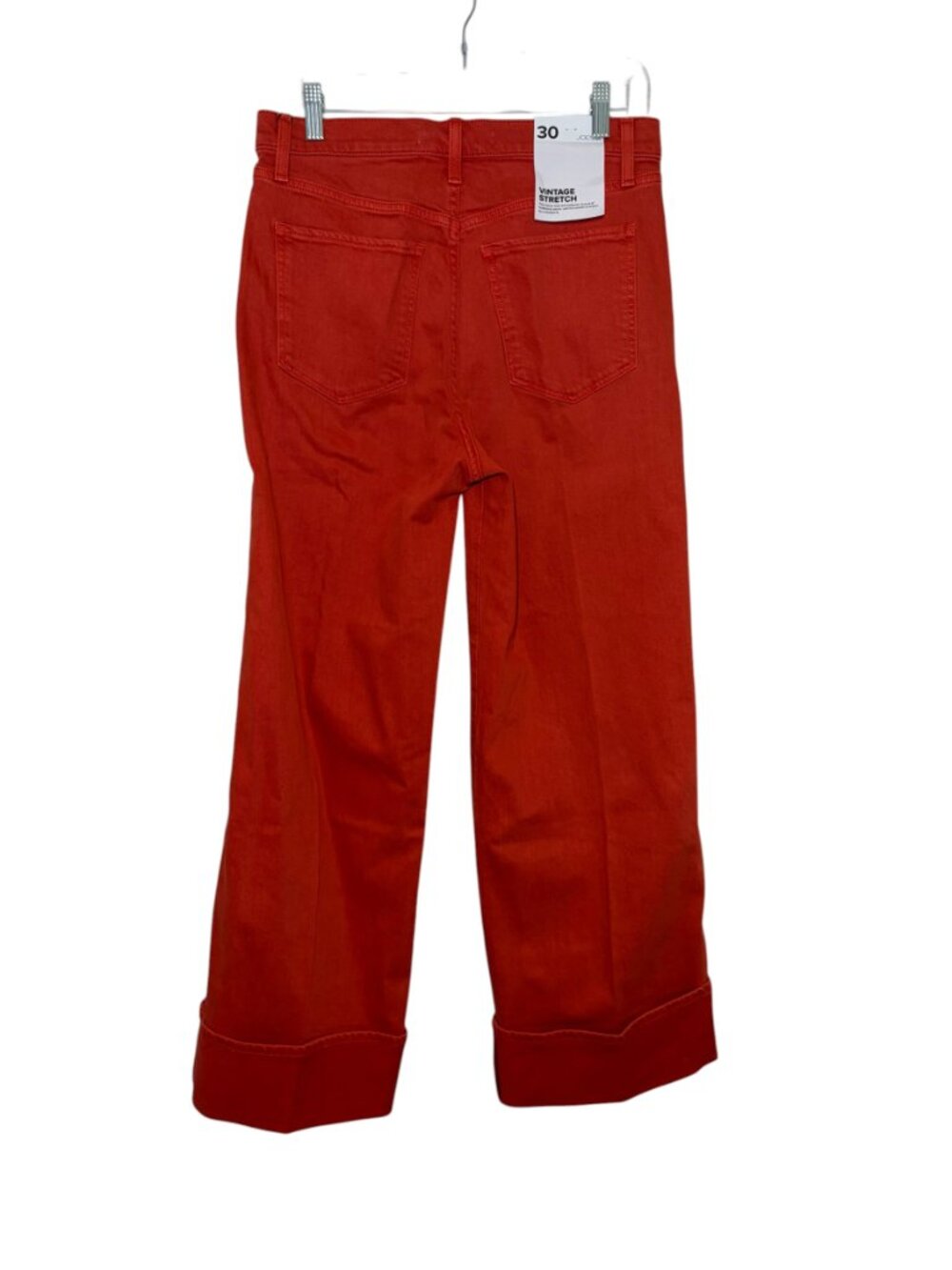 Joe’s Jeans Trixie High Rise Wide Leg Cuffed Pants Poppy 30 NWT - Picture 3 of 7